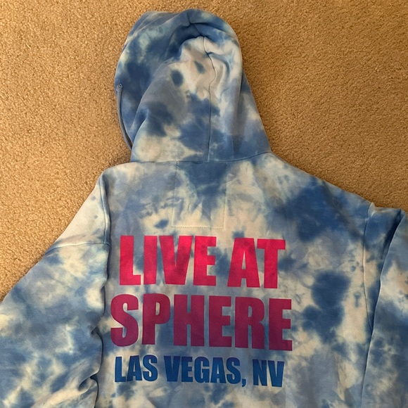 Aviator Nation Backstreet Boys Blue Tie-Dye Hoodie Official Winter Merch - Picture 10 of 11